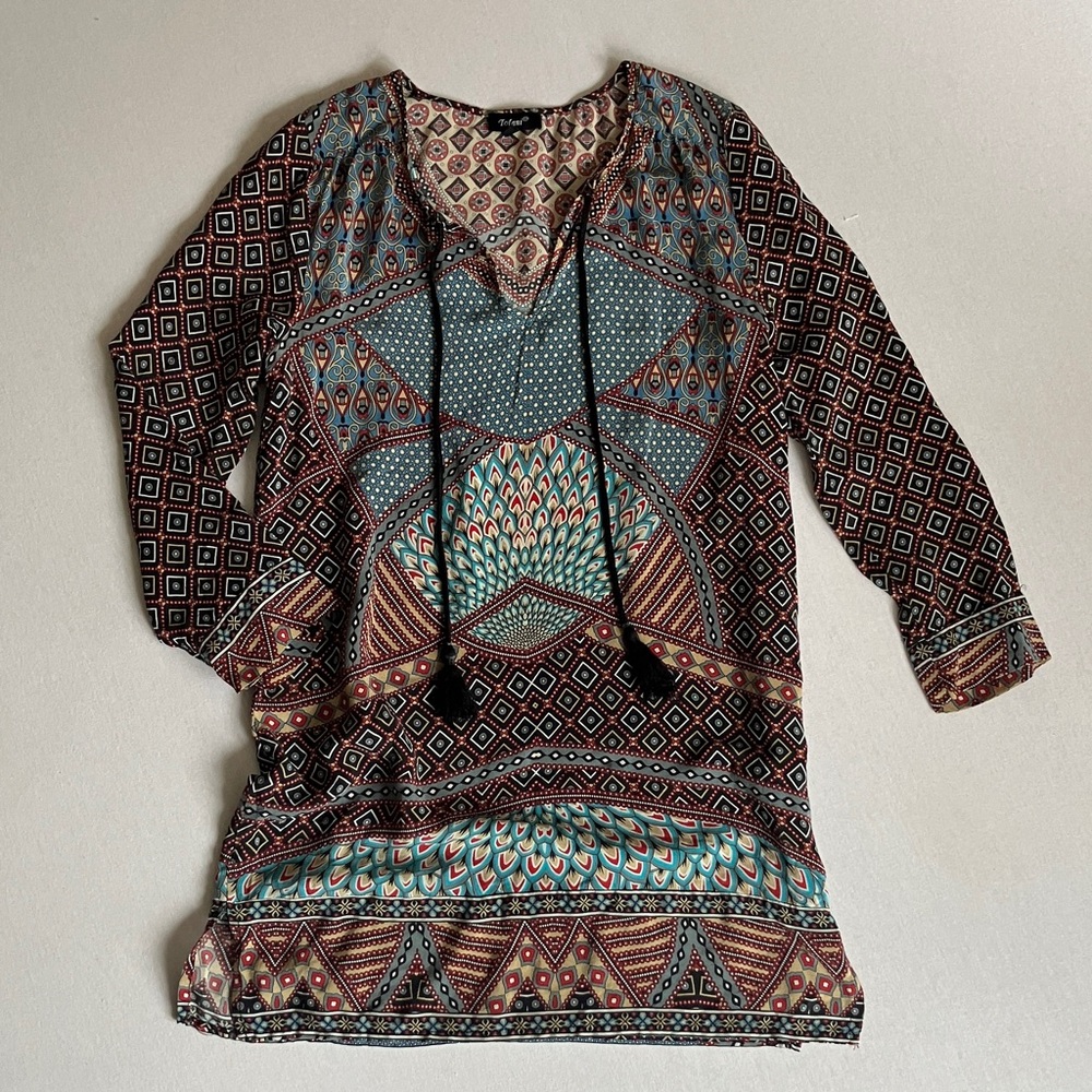 Tolani 100% silk Boho Tunic